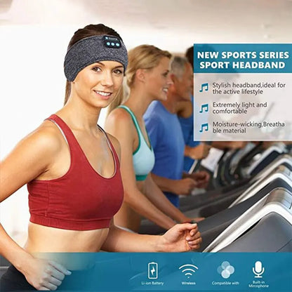 Wireless Bluetooth Sleep Headband – Built-In Speakers, Eye Mask