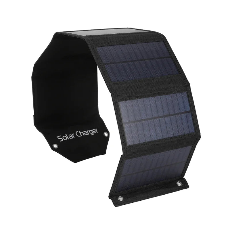 Tethered Oasis 100W Folding Solar Panel – Portable USB Charger for Camping & Outdoors