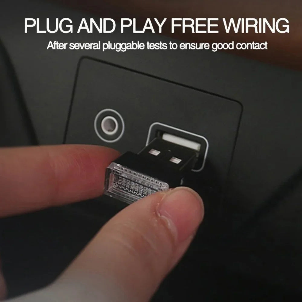 Mini USB LED Ambient Light – Plug & Play Lamp for Car, Laptop & Power Bank