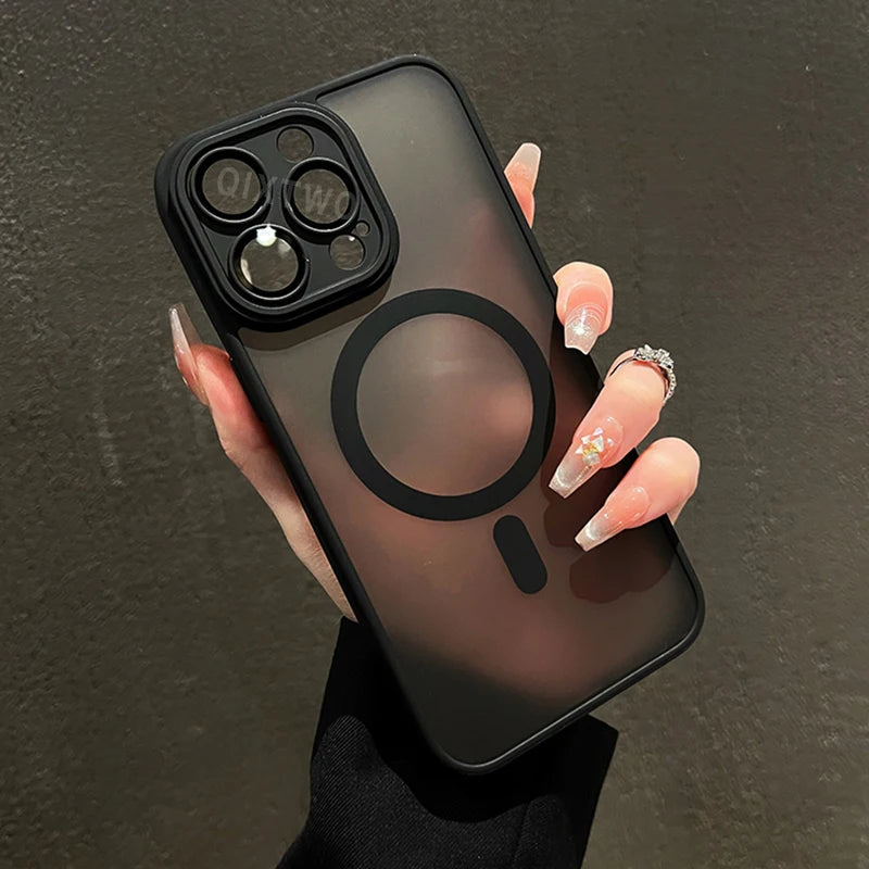 Matte MagSafe iPhone Case — Shockproof, Anti-Fingerprint, Slim Fit