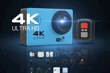 4K Action Camera – Waterproof, WiFi, 170° Wide Angle