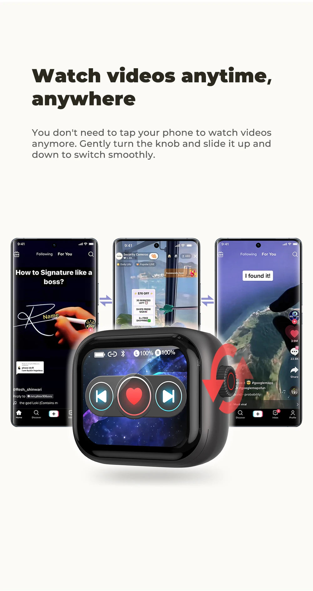 Tethered Oasis HTC NE40 Wireless Earbuds – HD Touch Screen Case, AI Translator, 48Hr Battery