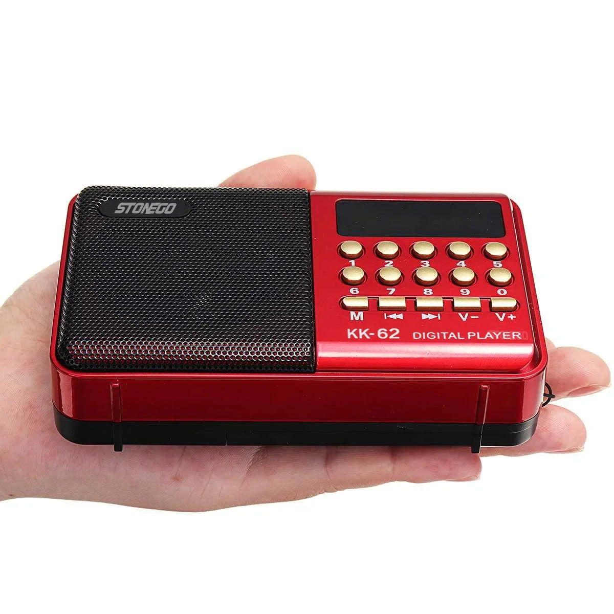 Portable Mini FM Radio – Rechargeable Handheld Radio with MP3 & Bluetooth