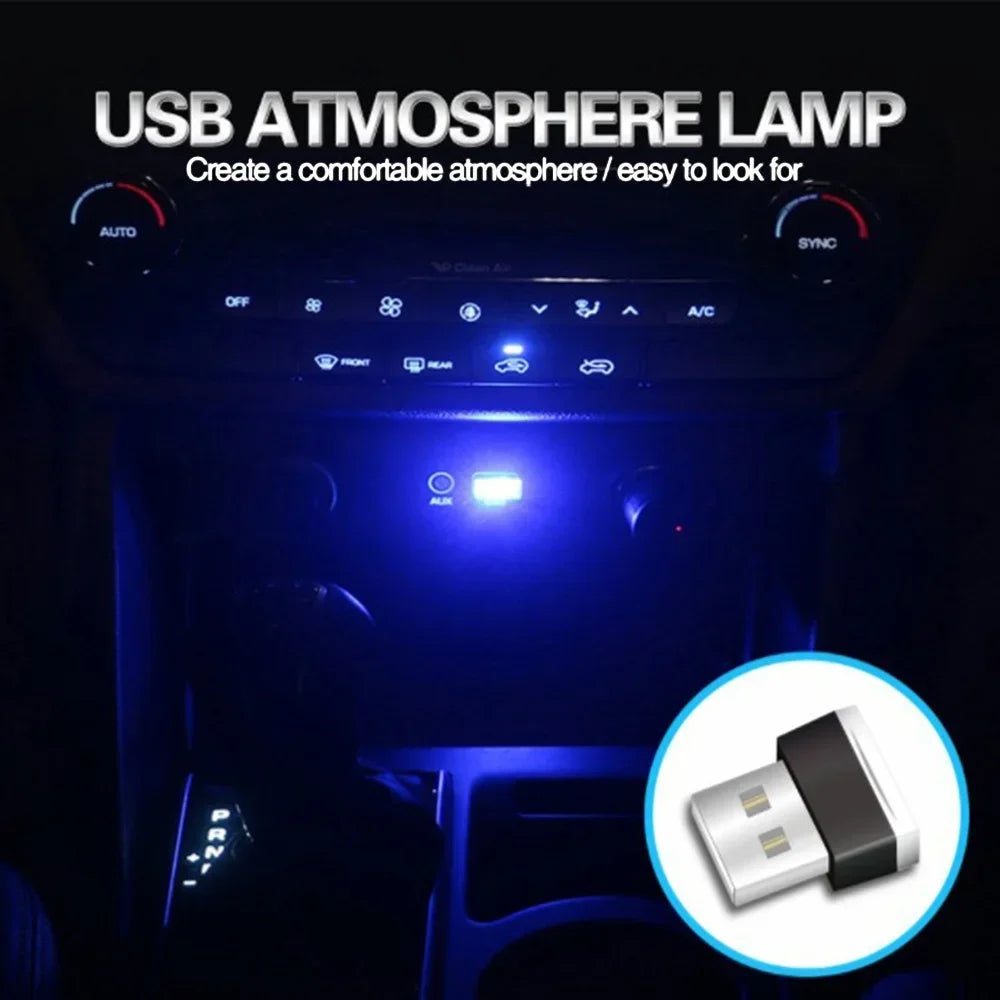 Mini USB LED Ambient Light – Plug & Play Lamp for Car, Laptop & Power Bank